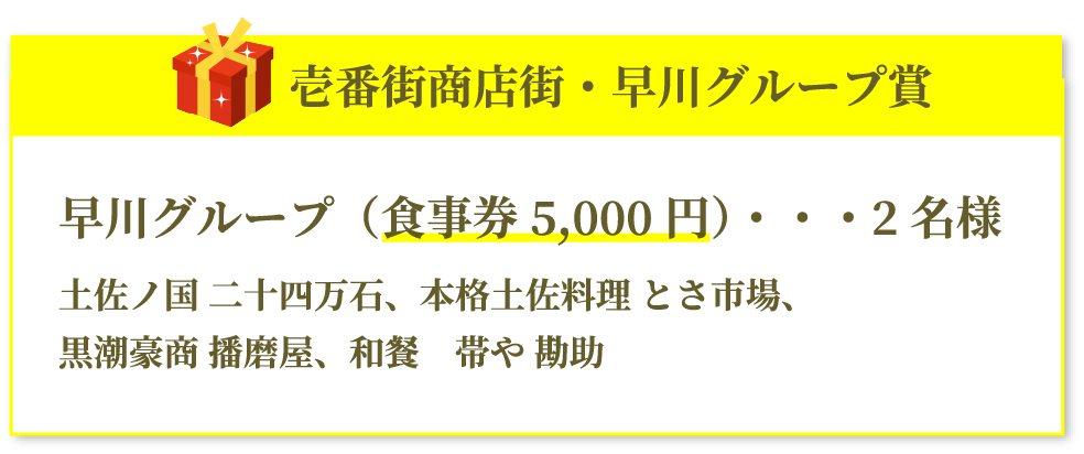 壱番街商店街・早川グループ賞